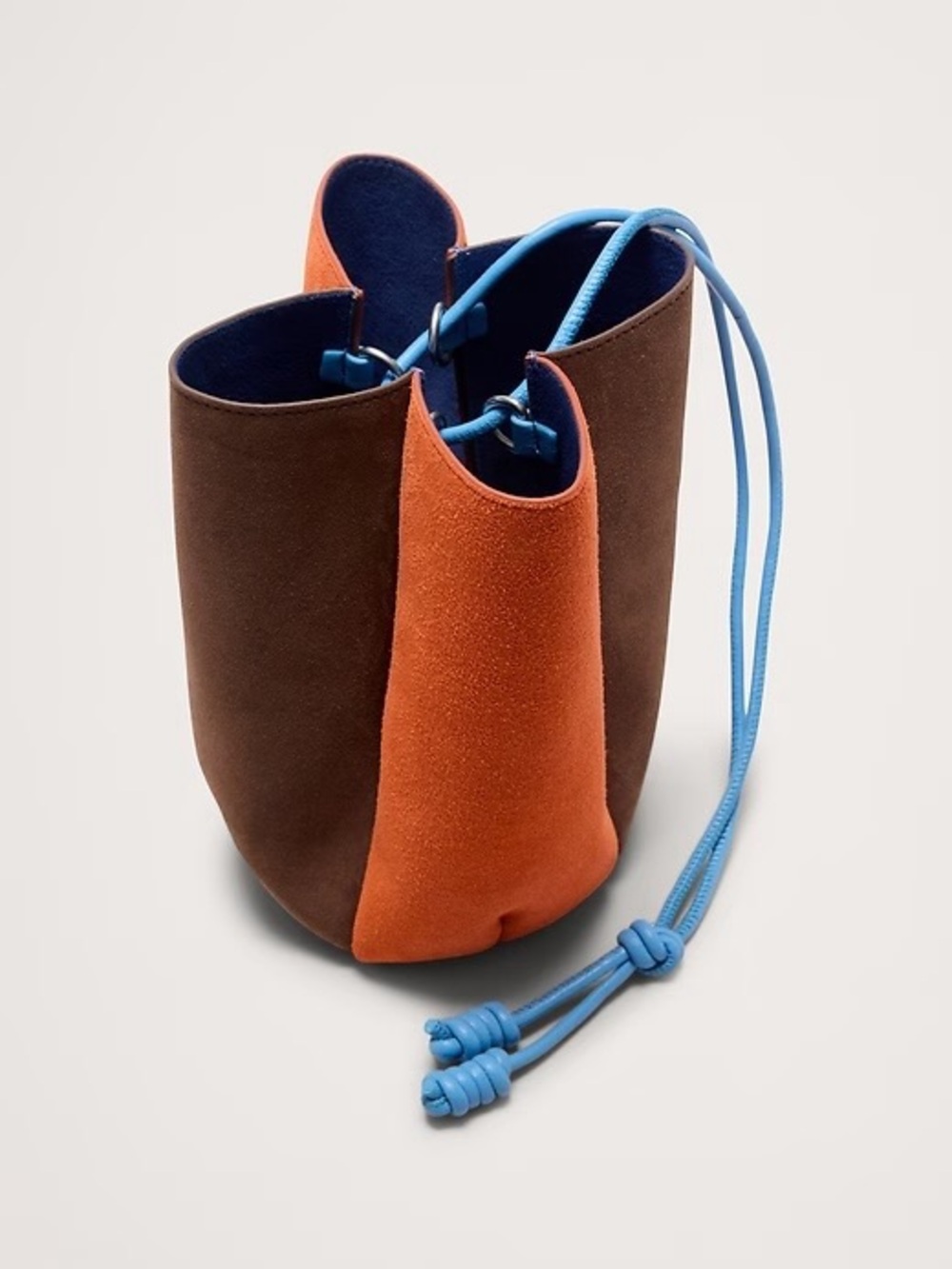 BNWT Banana Republic Color Block Suede Tulip Bag